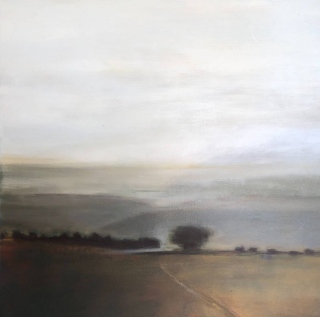 Quiétude  -Arbre dans la brume - Paysages contemporains